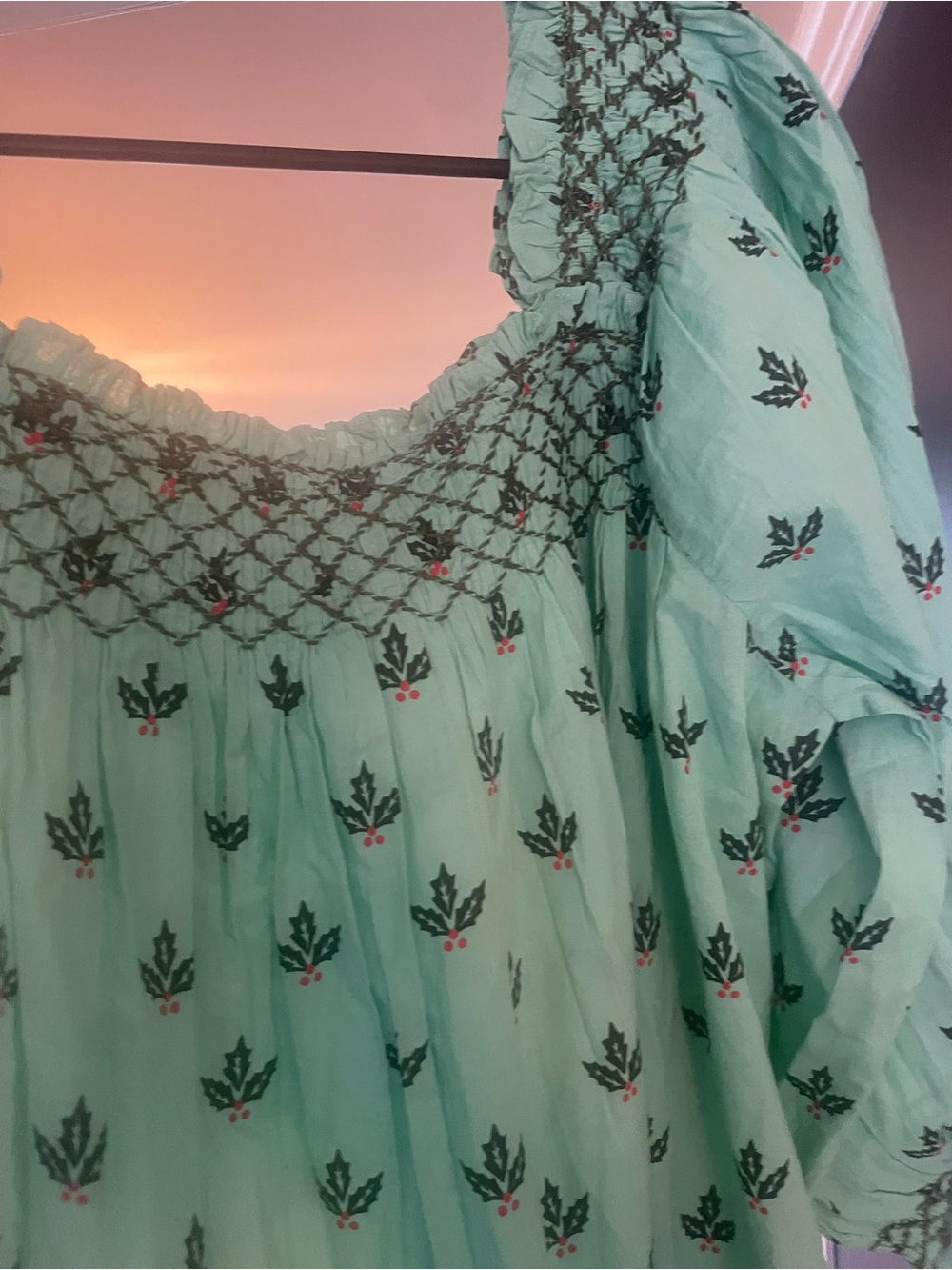 Printfresh Mint Green Embroidered Maxi Dress XL Christmas holiday - Picture 11 of 12